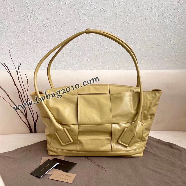 Bottega veneta高端女包 96009 寶緹嘉新款Arco48油蠟皮包 BV經典款小牛皮質中號手提包  gxz1225